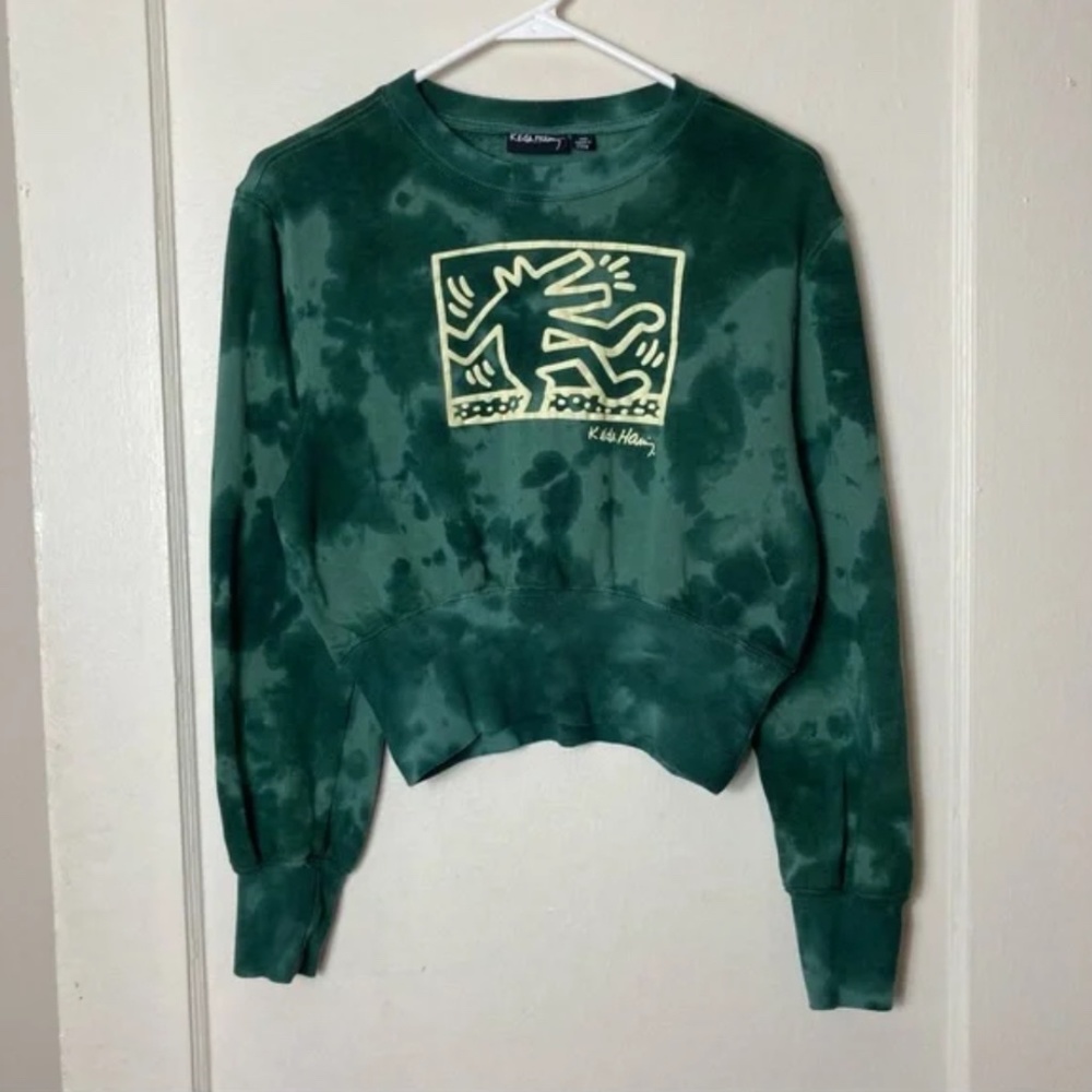 Keith Haring Green Crewneck